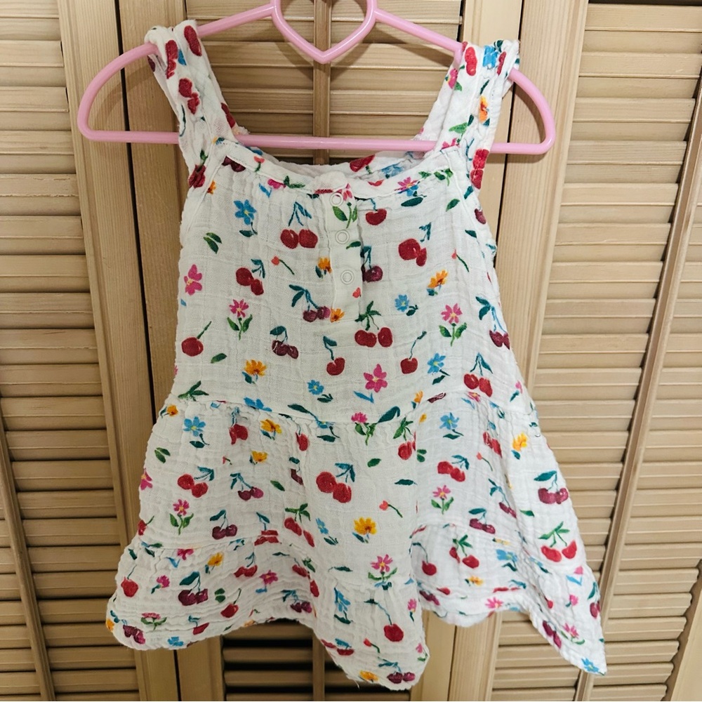 Floral Cherry Kids Top